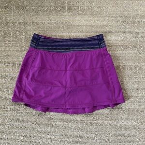 Lululemon Pace Rival Skirt Skort Size 4 Purple EUC